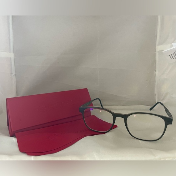 MOREL- green metal eyeglass frames - Picture 2 of 3